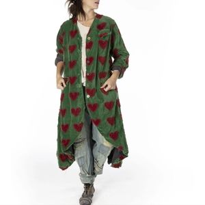 Magnolia Pearl Cotton Velvet Montgomery Coat